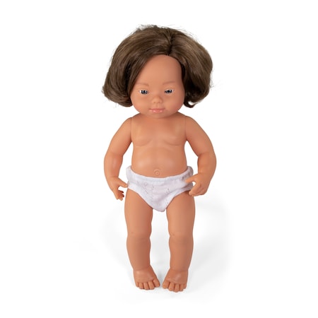 Anatomically Correct 15in. Baby Doll, Down Syndrome Caucasian Girl